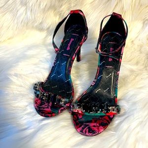Betseyville by Betsey Johnson Rose Floral Heels